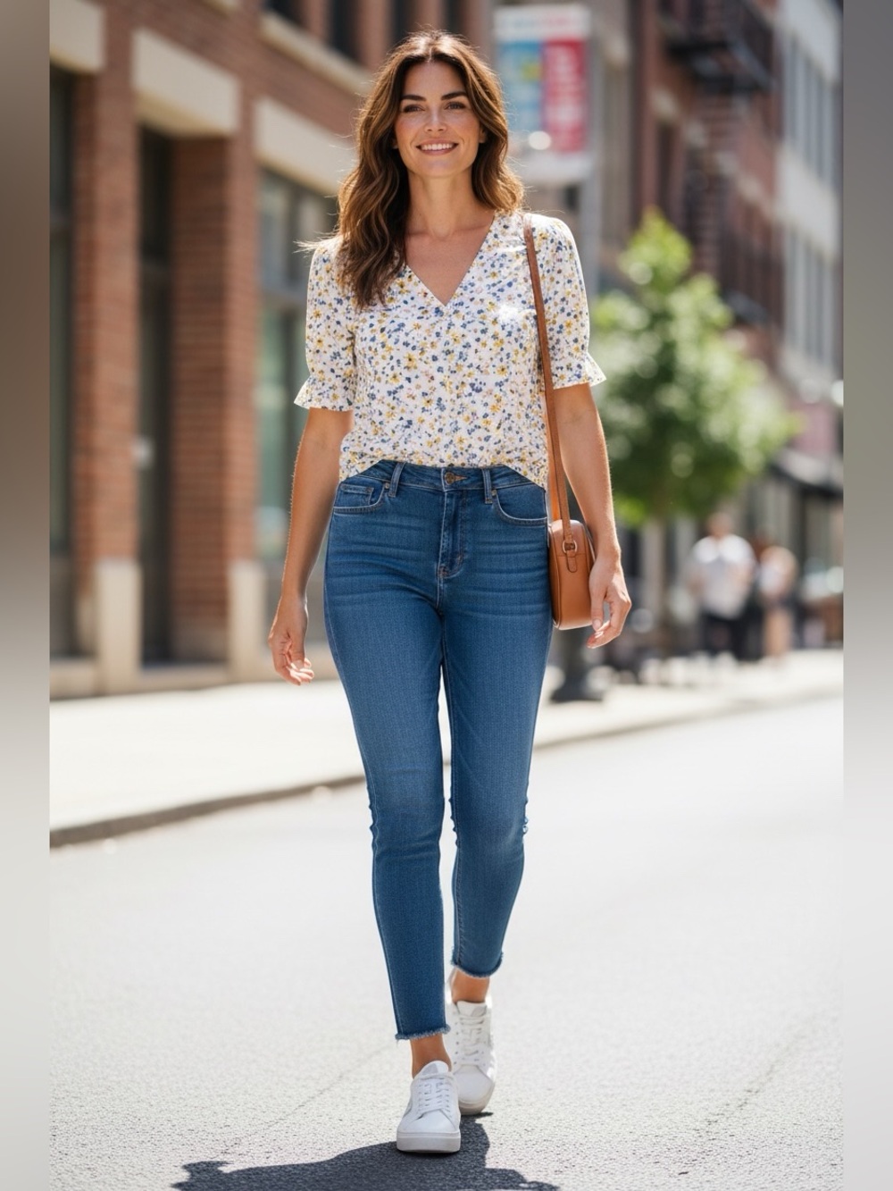 PAIGE Hoxton Crop Dark Blue Jeans